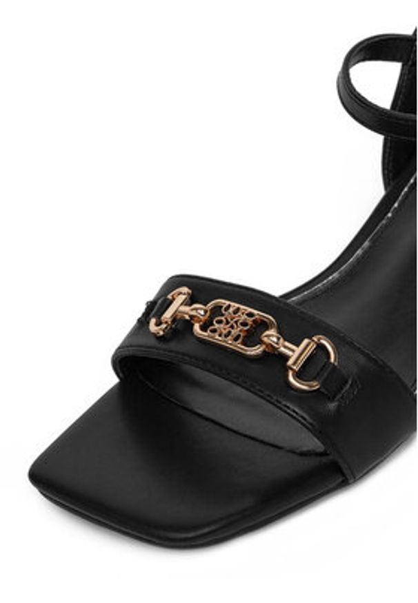 Nine West Sandały R23SS00452 Czarny. Kolor: czarny. Materiał: materiał, syntetyk