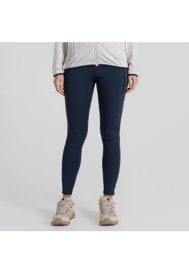 CRAGHOPPERS - Legginsy damskie Craghoppers NosiLife Adeena. Kolor: niebieski. Sport: turystyka piesza