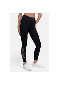 Damskie legginsy Lonsdale Coalmoor. Kolor: czarny, wielokolorowy. Sport: joga i pilates