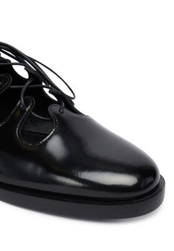 Max Mara Półbuty Ghil 2524526351600 Czarny. Kolor: czarny. Materiał: skóra