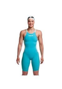 FUNKITA - Strój kąpielowy startowy damski Funkita Apex Viper Mint Machine. Kolor: niebieski