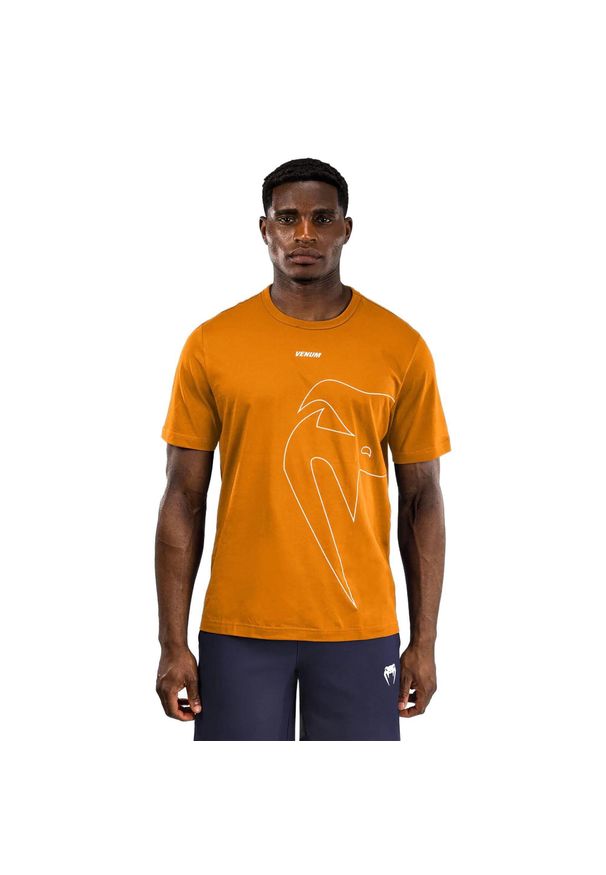 VENUM - Koszulka męska Venum Giant Connect T-Shirt. Kolor: pomarańczowy. Sport: fitness