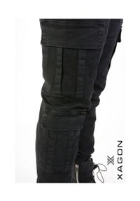 Xagon Spodnie "Cargo" | P24032CR4034 | Mężczyzna | Czarny. Okazja: na co dzień. Kolor: czarny. Materiał: elastan, bawełna. Długość: długie. Styl: casual, elegancki #3