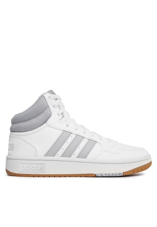 Adidas - adidas Sneakersy Hoops 3.0 Mid Lifestyle Basketball Classic Vintage Shoes IG5568 Biały. Kolor: biały. Sport: koszykówka