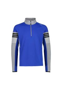 Golf męski narciarski CMP 31L0457. Okazja: na co dzień. Typ kołnierza: golf. Kolor: niebieski. Styl: sportowy, casual. Sport: narciarstwo, golf