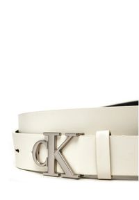Calvin Klein Pasek Damski K60K612289 Biały. Kolor: biały. Materiał: skóra #3