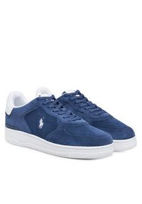 Polo Ralph Lauren Sneakersy Masters Court 809965086002 Granatowy. Kolor: niebieski. Materiał: skóra, zamsz #4