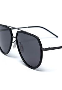 Gino Rossi Okulary przeciwsłoneczne GR6624S Czarny. Kolor: czarny