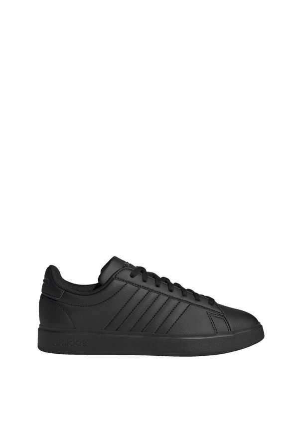 Adidas - Buty Grand Court Cloudfoam Comfort. Kolor: czarny, biały, wielokolorowy. Materiał: materiał, tkanina, guma. Model: Adidas Cloudfoam. Sport: turystyka piesza