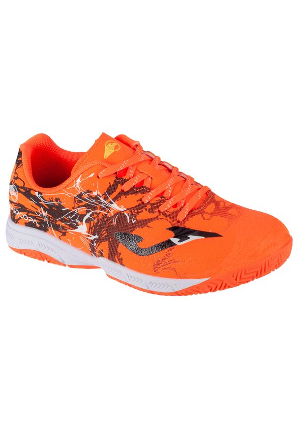 Joma - Buty piłkarskie halowe dziecięce SUPER COPA JR treningowe. Kolor: wielokolorowy, pomarańczowy. Sport: piłka nożna