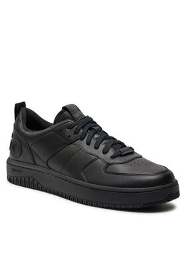 Hugo Sneakersy Kilian 50505057 10240740 01 Czarny. Kolor: czarny. Materiał: skóra