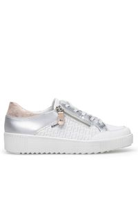 Remonte Sneakersy R7901-81 Biały. Kolor: biały. Materiał: skóra