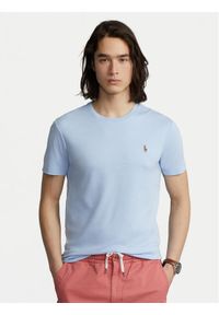 Polo Ralph Lauren T-Shirt Classics 710740727 Błękitny Slim Fit. Typ kołnierza: polo. Kolor: niebieski. Materiał: bawełna #1