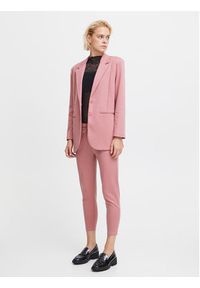 ICHI Spodnie materiałowe 20104757 Różowy Slim Fit. Kolor: różowy. Materiał: syntetyk #5