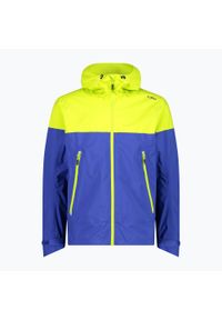 Kurtka przeciwdeszczowa męska CMP. Kolor: niebieski. Sport: turystyka piesza #1