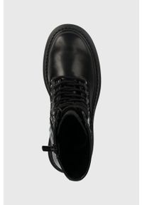 Pepe Jeans workery YOKO JACQUARD damskie kolor czarny na platformie PLS50505. Nosek buta: okrągły. Zapięcie: sznurówki. Kolor: czarny. Materiał: guma. Obcas: na platformie #4