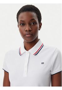 TOMMY HILFIGER - Tommy Hilfiger Sukienka codzienna WW0WW45532 Biały Regular Fit. Okazja: na co dzień. Kolor: biały. Materiał: bawełna. Typ sukienki: proste. Styl: casual