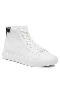 Calvin Klein Sneakersy Vulc High Top HW0HW01679 Biały. Kolor: biały. Materiał: skóra