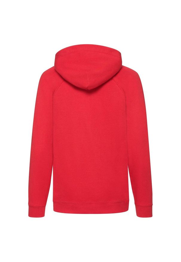 FRUIT OF THE LOOM - Lekka Bluza Z Kapturem Dla Dzieci. Typ kołnierza: kaptur. Kolor: czerwony