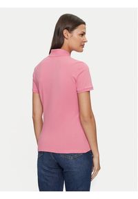 Lacoste Polo PF5462 Różowy Slim Fit. Typ kołnierza: polo. Kolor: różowy. Materiał: bawełna #3