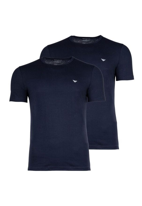 Emporio Armani T-Shirt 30560 Niebieski Comfort Fit. Kolor: niebieski