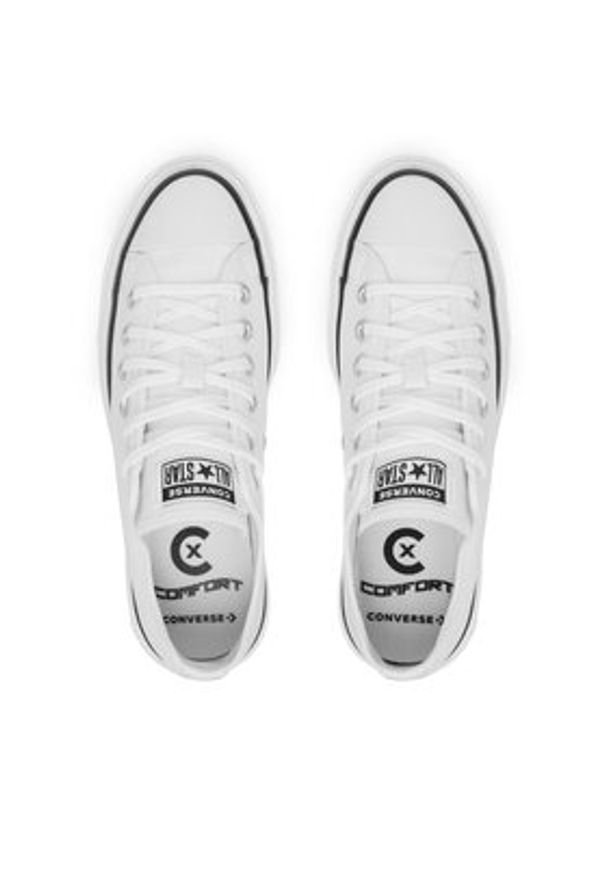 Converse Trampki Chuck Taylor All Star Lift Double Stack Platform A15491C Biały. Kolor: biały. Materiał: materiał. Obcas: na platformie