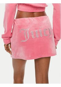 Juicy Couture Spódnica mini Maxy JCWGS24307 Różowy Slim Fit. Kolor: różowy. Materiał: syntetyk