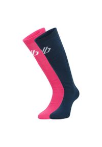 DARE 2B - Skarpetki Unisex Dla Dorosłych 2pak. Kolor: różowy, niebieski, wielokolorowy. Sport: turystyka piesza