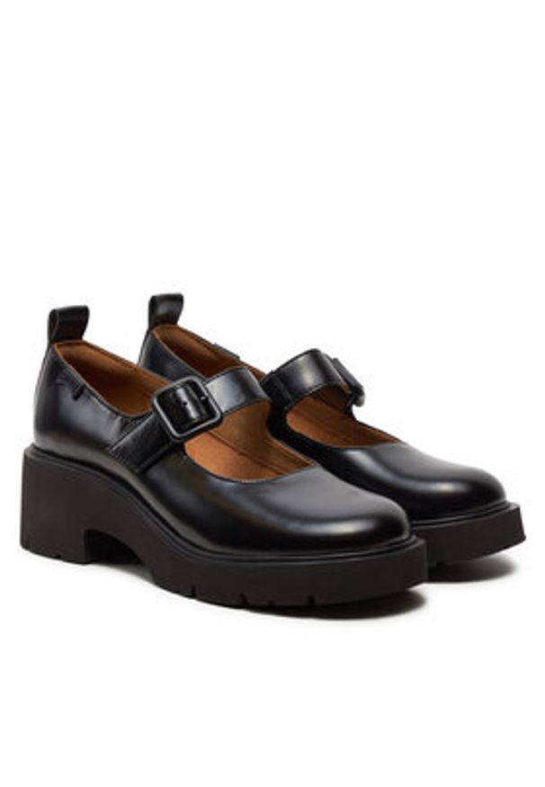 Camper Półbuty K201681-001 Czarny. Kolor: czarny. Materiał: skóra