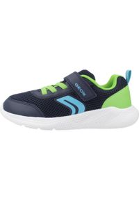 Geox - Buty GEOX J SPRINTYE B. Niebieski. Kolor: niebieski. Materiał: tkanina. Sport: turystyka piesza