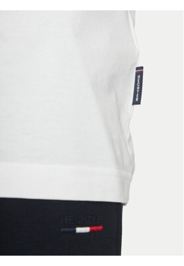 Hechter Paris T-Shirt 75008 151919 Biały Regular Fit. Kolor: biały. Materiał: bawełna
