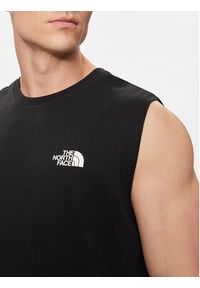 The North Face Tank top Simple Dome NF0A87R3 Czarny Regular Fit. Kolor: czarny. Materiał: syntetyk, bawełna #5