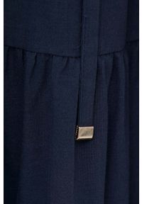 Pennyblack sukienka bawełniana kolor granatowy maxi rozkloszowana. Kolor: niebieski. Materiał: bawełna. Typ sukienki: rozkloszowane. Długość: maxi #4