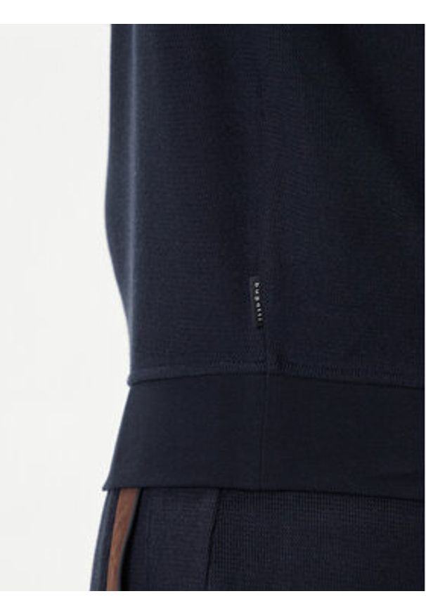Bugatti Bluza 8500-85050D Granatowy Regular Fit. Kolor: niebieski. Materiał: bawełna
