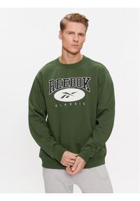 Reebok Bluza Archive Essentials IM1530 Zielony Regular Fit. Kolor: zielony. Materiał: bawełna