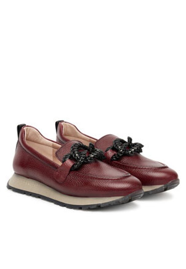 Hispanitas Półbuty HI254238 Bordowy. Kolor: czerwony. Materiał: skóra