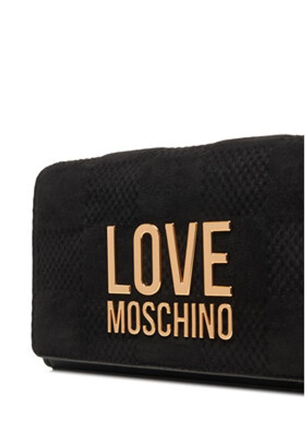 Love Moschino - LOVE MOSCHINO Torebka JC4127PP0NKB100A Czarny. Kolor: czarny. Materiał: skórzane