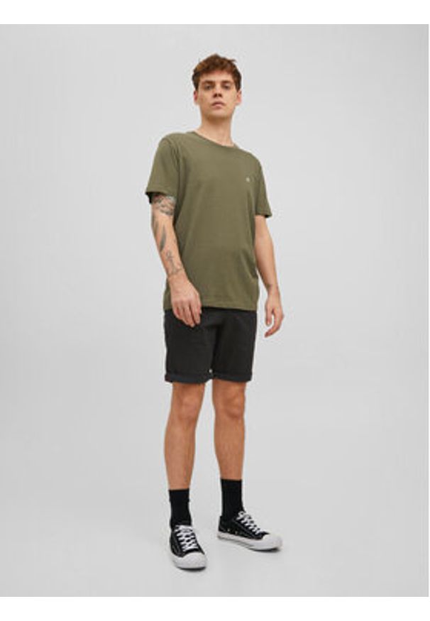 Jack & Jones Szorty materiałowe Bowie 12165604 Czarny Regular Fit. Kolor: czarny. Materiał: materiał, bawełna