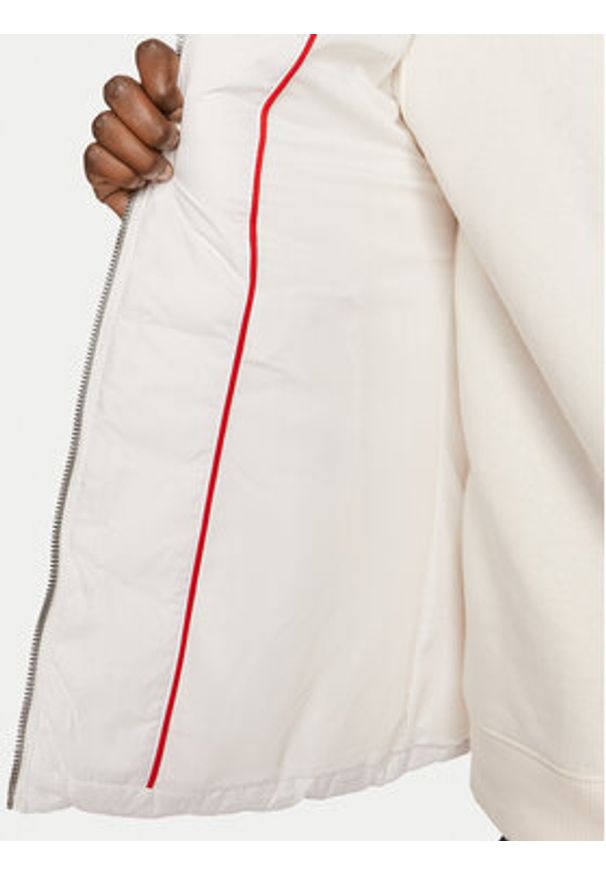 Tommy Jeans Kurtka puchowa Basic DW0DW18312 Biały Slim Fit. Kolor: biały. Materiał: syntetyk