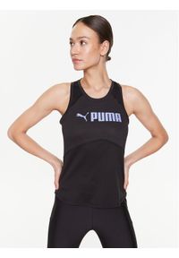 Puma Koszulka techniczna Fit Logo 522180 Czarny Regular Fit. Kolor: czarny. Materiał: syntetyk #1