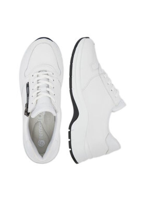 Remonte Sneakersy D0G12-80 Biały. Kolor: biały. Materiał: skóra