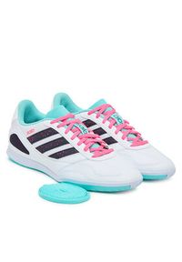 Adidas - adidas Buty do piłki nożnej Super Sala Competition 3 JR5397 Biały. Kolor: biały. Materiał: materiał #4