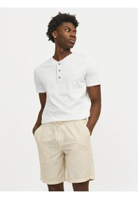 Jack & Jones - Jack&Jones T-Shirt Jprblunixs 12257965 Biały Slim Fit. Kolor: biały. Materiał: bawełna #1
