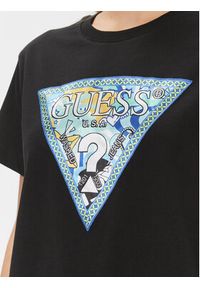 Guess T-Shirt W4RI78 I3Z14 Czarny Boxy Fit. Kolor: czarny. Materiał: bawełna