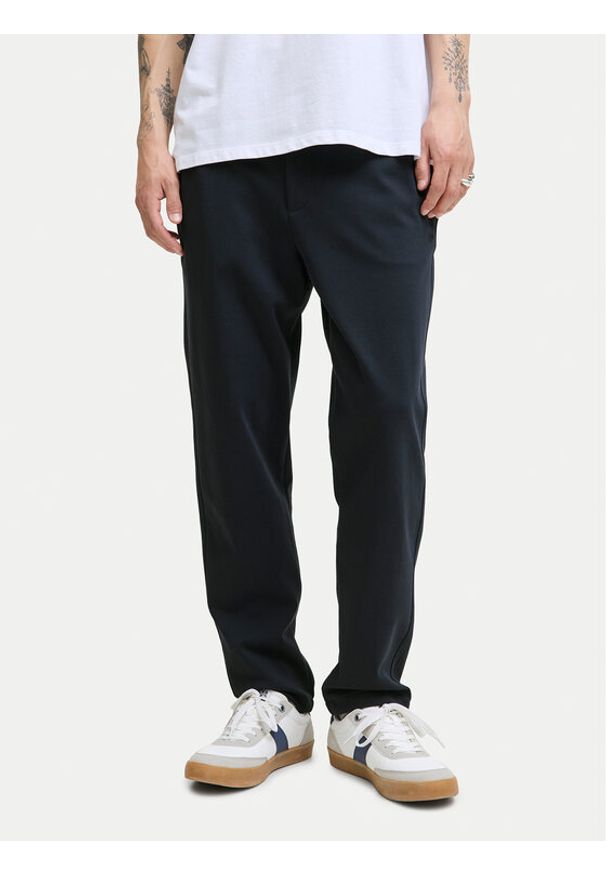 Jack & Jones - Jack&Jones Spodnie materiałowe Ace Neo 12282533 Granatowy Tapered Fit. Kolor: niebieski. Materiał: bawełna