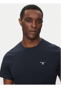 Barbour T-Shirt Tartan MTS0670NY31 Granatowy Tailored Fit. Kolor: niebieski. Materiał: bawełna #2