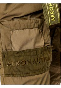 Aeronautica Militare Spodnie materiałowe 231PA1532DCT2987 Zielony Slim Fit. Kolor: zielony. Materiał: materiał, syntetyk