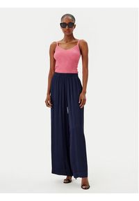 Fracomina Top FR25ST4006K410J9 Koralowy Slim Fit. Kolor: pomarańczowy. Materiał: wiskoza #3