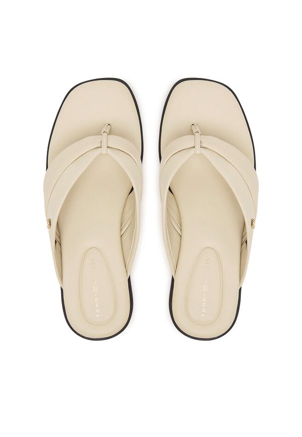 TOMMY HILFIGER - Japonki Tommy Hilfiger. Kolor: kremowy