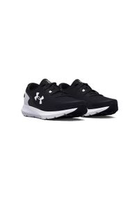 Buty do biegania męskie, Under Armour Charged Rogue 3. Zapięcie: sznurówki. Kolor: biały, czarny, wielokolorowy. Materiał: syntetyk, tkanina, materiał. Szerokość cholewki: normalna